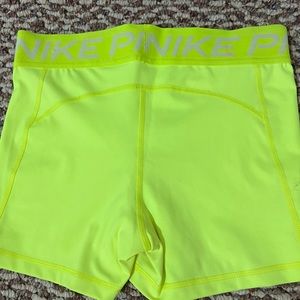 Neon Yellow Nike Pros